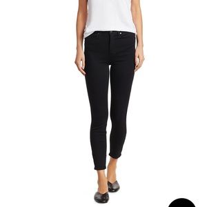 Paige Margot High-Rise Crop Ultra Skinny Jeans - black size 24
